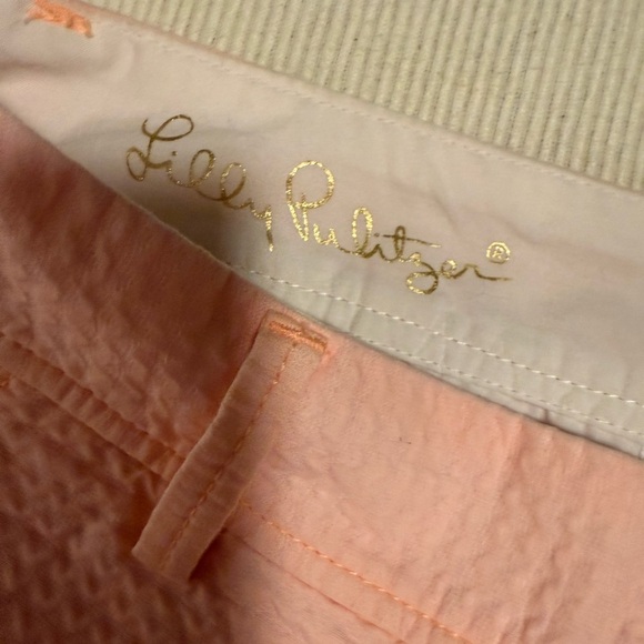 Lilly Pulitzer High Waist Peach Shorts - Picture 7 of 9